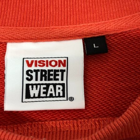  VISION STREET WEAR スウェット SIZE L 古着 オレンジ