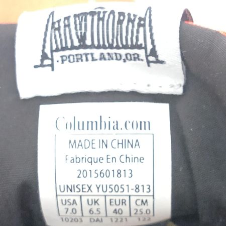  Columbia コロンビア スニーカー　ホーソンレイン 　25ｃｍ 2015601813 オレンジ