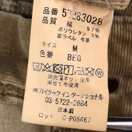 YANUK ヤヌーク パンツ コーデュロイパンツ SIZE M ベージュ