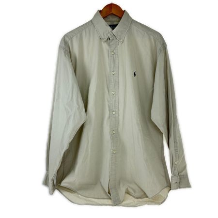  90s RALPH LAUREN シャツ 古着 SIZE M グアテマラ製 アイボリー