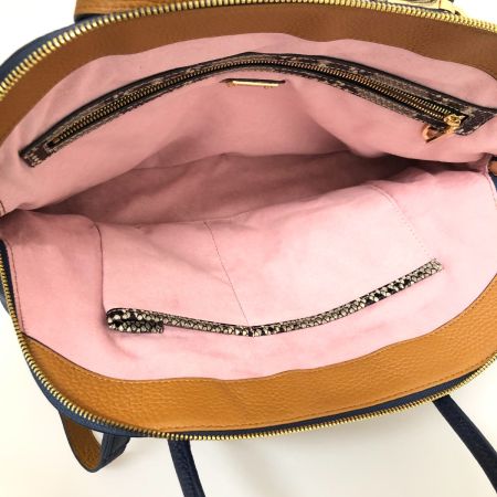  COCOCELUX GOLD バッグ 2WAYバッグ ハンドバッグ ショルダーバッグ ネイビー