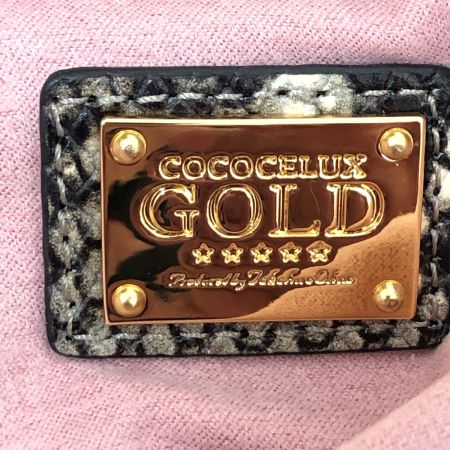  COCOCELUX GOLD バッグ 2WAYバッグ ハンドバッグ ショルダーバッグ ネイビー