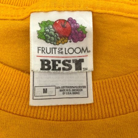  90s FRUIT OF THE LOOM Tシャツ SIZE M 古着 イエロー