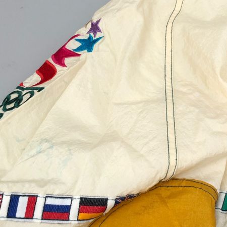 90s STARTER ジャケット ナイロンアノラックパーカー SIZE Free 古着 アタランタオリンピック アイボリー×グリーン