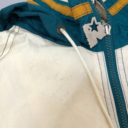  90s STARTER ジャケット ナイロンアノラックパーカー SIZE Free 古着 アタランタオリンピック アイボリー×グリーン