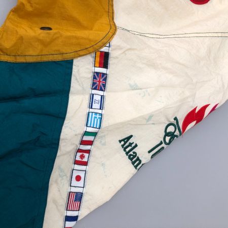  90s STARTER ジャケット ナイロンアノラックパーカー SIZE Free 古着 アタランタオリンピック アイボリー×グリーン