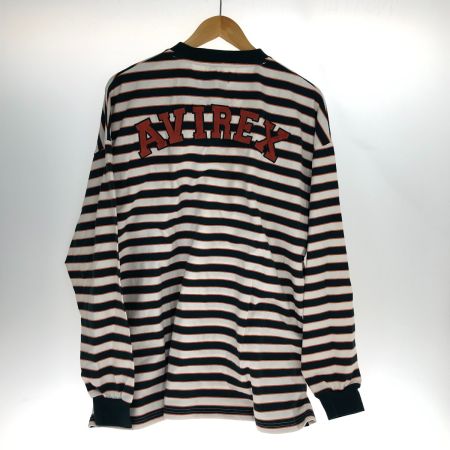  AVIREX アビレックス Tシャツ 長袖Tシャツ SIZE L  783-3130202 グリーン×ホワイト