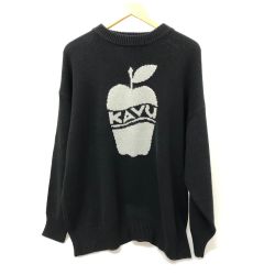 □□ KAVE ニット アップルニット SIZE M  19821916 ブラック Aランク
