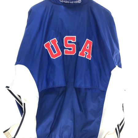  80s adidas ジャケット ナイロンジャケット SIZE XXL 古着 ネイビー