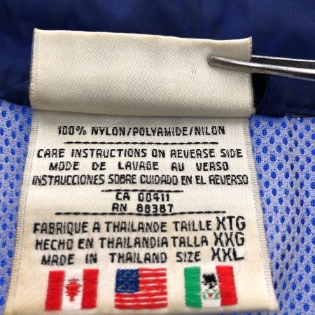  80s adidas ジャケット ナイロンジャケット SIZE XXL 古着 ネイビー