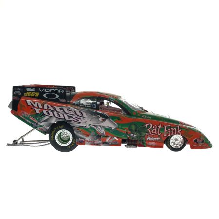   2006年 Rat Fink Funny car ラットフィンク マトコツール ホワイト ベイズモア NHRA ダイキャストファニーカー 1:24 ルート 66