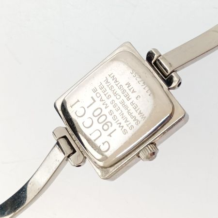  GUCCI グッチ バングルウォッチ 腕時計 1900L  シェルピンク