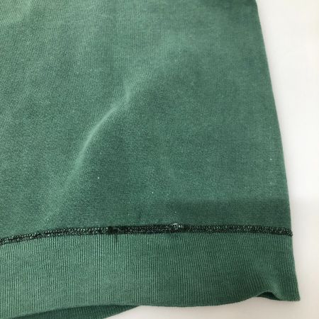  60s RUSSELL スウェット トレーナー Lサイズ 古着 サイズタグ後期  前Vガゼット フロッキープリント グリーン