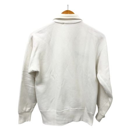  60s Unknown スウェット ハーフジップスウェット 片爪FALCONジッパー 直し有 ホワイト