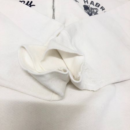  60s Unknown スウェット ハーフジップスウェット 片爪FALCONジッパー 直し有 ホワイト