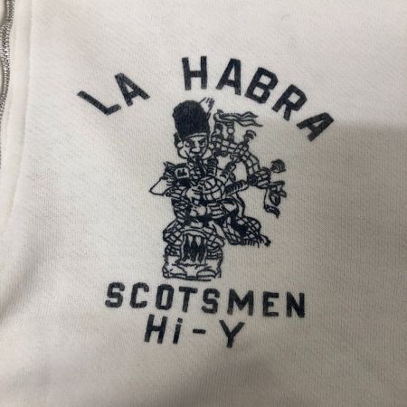  60s Unknown スウェット ハーフジップスウェット 片爪FALCONジッパー 直し有 ホワイト