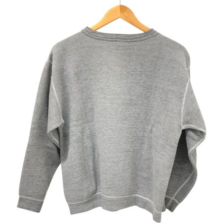  60s RUSSELL スウェット トレーナー 古着 サイズタグ後期 前Vガゼット 染み込みプリント グレー