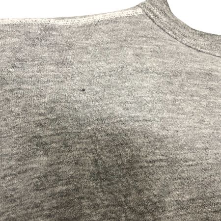  60s RUSSELL スウェット トレーナー 古着 サイズタグ後期 前Vガゼット 染み込みプリント グレー