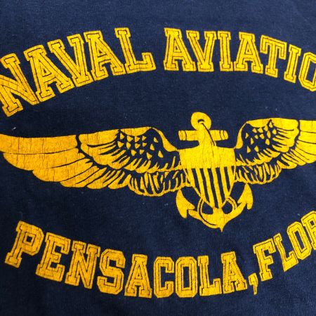  70s Henes Tシャツ SIZE L 古着 三角タグ ネイビー