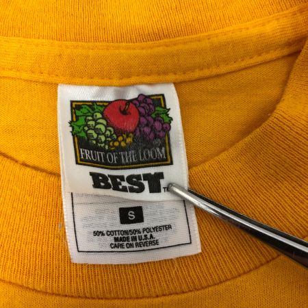  00s FRUIT OF THE LOOM Tシャツ SIZE S 古着 イエロー