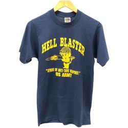 □□ 00s FRUIT OF THE LOOM Tシャツ SIZE S 古着 ネイビー Cランク