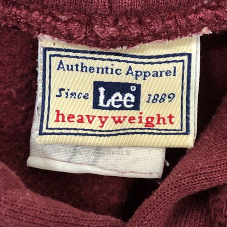  90~00s Lee パーカー プルオーバーパーカー SIZE L 古着 ワインレッド