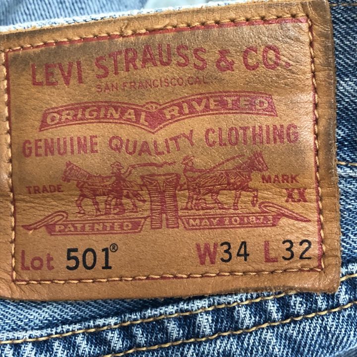 LEVI'S リーバイス ジーンズ 501 SIZE W34×L32 穴有 アメリカ製 古着