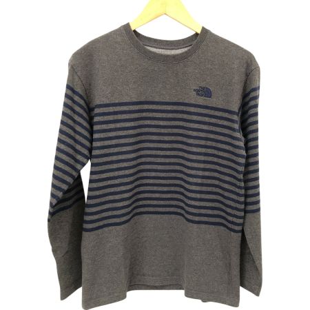  THE NORTH FACE ザノースフェイス Tシャツ 長袖Tシャツ ボーダー SIZE M NT81837 グレー×ネイビー