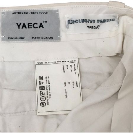  YAECA ヤエカ パンツ チノパン 古着 29 68651 ホワイト