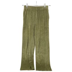 □□ FilMelange パンツ ベロアパンツ SNELL 古着 221-2027 オリーブ Cランク