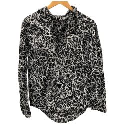 □□ LAD MUSICIAN ラッド ミュージシャン シャツ プルオーバーシャツ 42 2116-132 ホワイト×ブラック Cランク