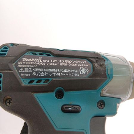  MAKITA マキタ 充電式インパクトレンチ18Ｖ TW181D グリーン 本体のみ