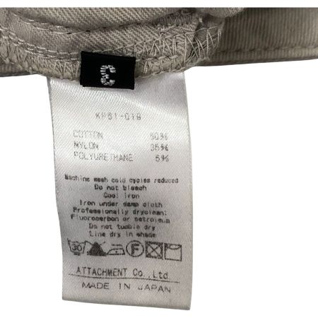  ATTACHMENT アタッチメント パンツ チノパン 3 古着 KP81-019 ライトグレー