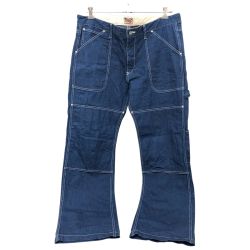 □□ HOUSTON ヒューストン パンツ ペインターパンツ 36R 古着 インディゴ Cランク