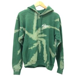 □□ 90~00s Hanes パーカー プルオーバーパーカー 古着 SIZE S タイダイ柄 グリーン Cランク