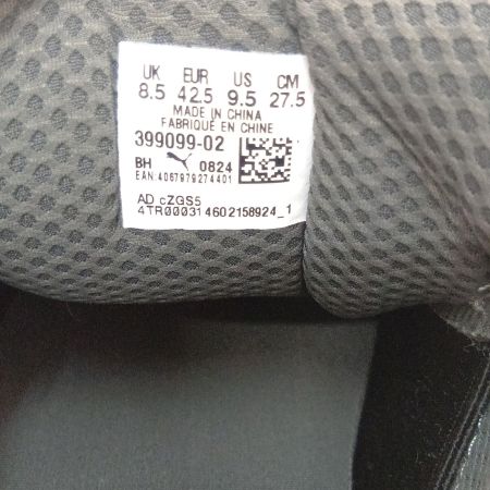  PUMA プーマ スニーカー　スウェード XL　27.5ｃｍ 399099-02 ブラック