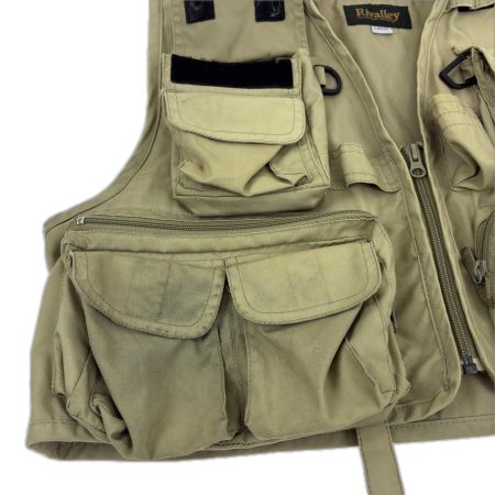  Rivalley リバレイ フィッシングベスト SIZE L ベージュ