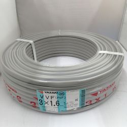 □□ YAZAKI VVFケーブル　電材　3芯 1.6mm×100m　 25.7製造 Sランク