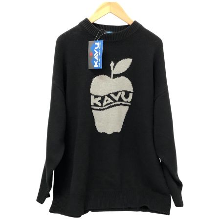  KAVU ニット アップルニット ロングスリーブ 長袖 SIZE L 19821916 ブラック