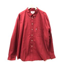 □□ LEVI'S リーバイス シャツ ボタンダウンシャツ SIZE XXL 古着 インドネシア製 レッド Cランク