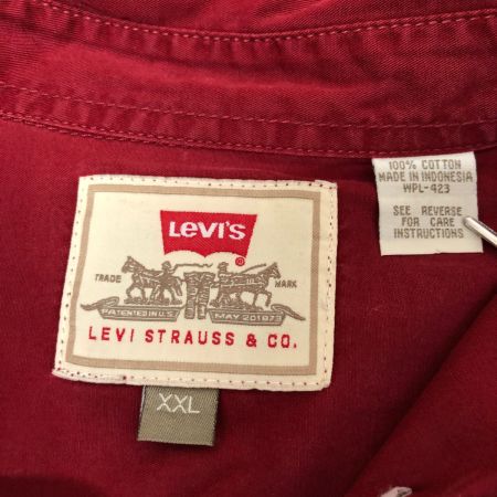  LEVI'S リーバイス シャツ ボタンダウンシャツ SIZE XXL 古着 インドネシア製 レッド