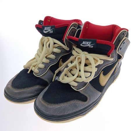  NIKE ナイキ スニーカー　ダンク ハイ マーシャル アンプ　26ｃｍ 313171-071 ブラック/メタリック ゴールド