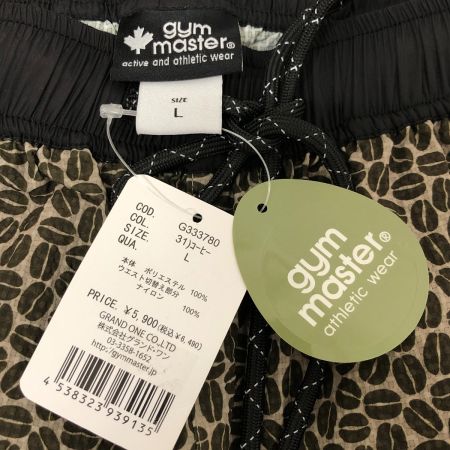  gym master ジムマスター パンツ ハーフパンツ SIZE L コーヒー タグ付き G333780 ブラウン