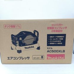 □□ MAKITA マキタ エアコンプレッサー　11L AC500XLB ブラック Sランク