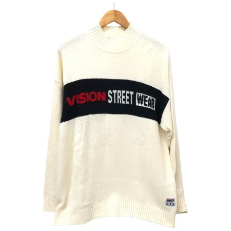  VISION STREET WEAR ニット セーター SIZE M  7723110-T アイボリー