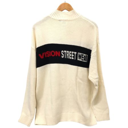  VISION STREET WEAR ニット セーター SIZE M  7723110-T アイボリー