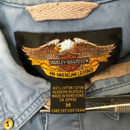  00s HARLEY-DAVIDSON シャツ SIZE M スカイブルー