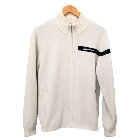  TaylorMade テーラーメイド ジャケット ウールブレンドセーターラインドジャケット SIZE L ゴルフウェア ホワイト
