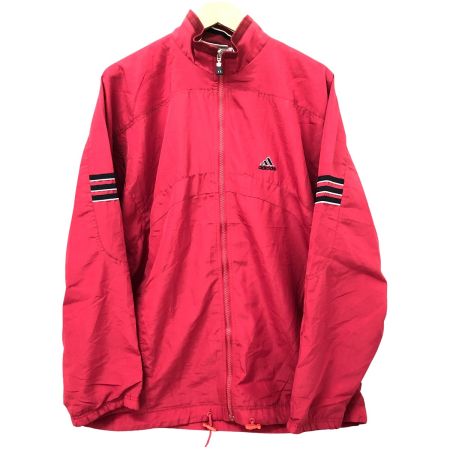  90s adidas ジャケット ナイロンジャケット USA L 古着 レッド