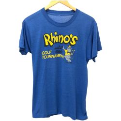 □□ 80s Unknown Tシャツ 古着 ブルー Cランク